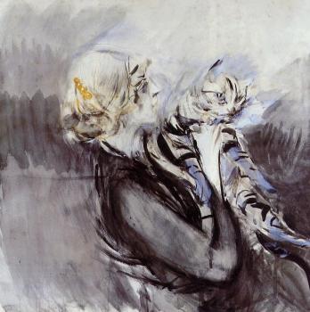 喬瓦尼 波爾蒂尼 A Lady with a Cat 喬瓦尼 波爾蒂尼 A Lady with a Cat